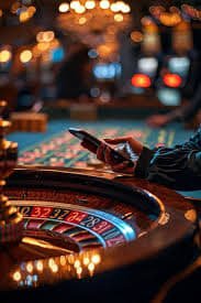 Roulette langsung dengan roda profesional dan antarmuka penempatan taruhan yang jelas